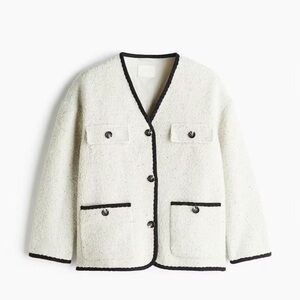 H&M V- Neck Boucle Jacket